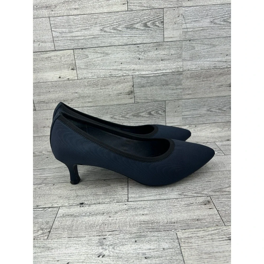 Rockport Total Motion Navy Blue Pointed Toe Heel Pumps Classic‎ Business Casual